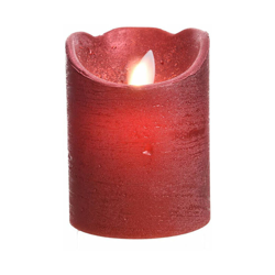 Candela interna a led 2xAA non inclusa 7,5x10cm colore rosso: finitura metallo EDM 36457 precio