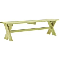 Panchina da Giardino 170 cm in Legno di Pino Impregnato - Verde - Vidaxl precio