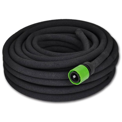Canna per Irrigazione Giardino 1/2' Connettore 50 m - Nero