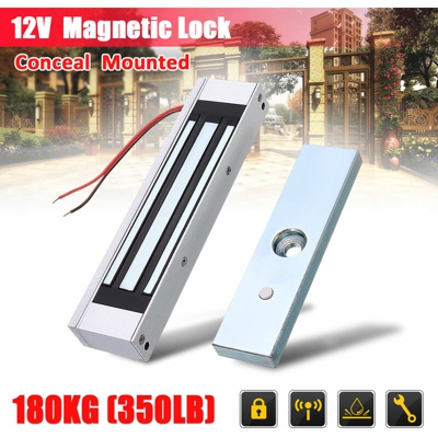 Sistema di controllo degli accessi con serratura elettromagnetica magnetica elettrica da 12 V per porta singola Safurance da 180 kg (350 libbre)