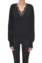 Lace insert pullover precio