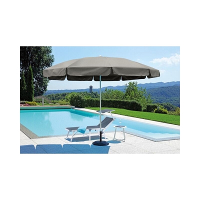 Ombrellone da giardino quadrato Made in Italy in Alluminio 2,5 x 2,5 metri Sabbia