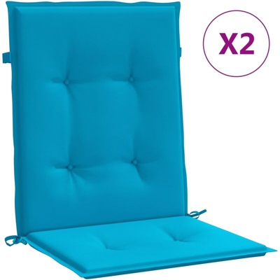 YOUTHUP Cuscini per Sedie da Giardino 2 pz Blu 100x50x3 cm - Blu