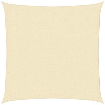 vidaXL Vela Parasole 160 g/m² Crema 2,5x2,5 m in HDPE - crema