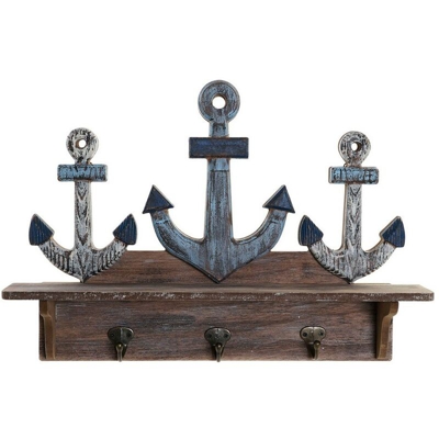 Appendiabiti da parete Legno MDF (47 x 8.5 x 32 cm) - Dkd Home Decor