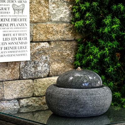 Fontana da giardino, fontana sorgente + Luce LED. Cascate. Fontana decorativa da interni 230V 101450