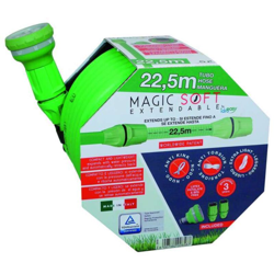 Tubo da Giardino Estensibile Elastico MagicSoft Irrigazione Gomma Pompa Raccordi - Lunghezza: 22,5 mt en oferta