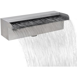 vidaXL Cascata per Laghetto Rettangolare in Acciaio Inox 30 cm - Argento precio