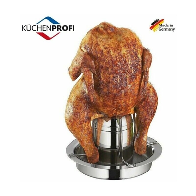 Supporto Per Cuocere Un Pollo Intero In Acciaio X Forno E Barbecue 'Kuchenprofi'