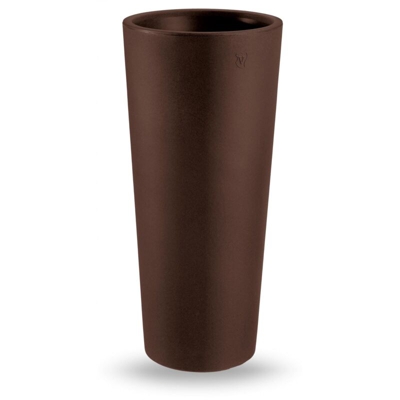 Vaso Genesis Tondo Alto | 70 cm - Cioccolato