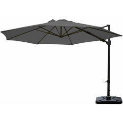 Mendler - Ombrellone parasole rotondo HWC-A39 girevole Ø 3,5m con base antracite características