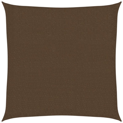 Vela Parasole 160 g/m² Marrone 2,5x2,5 m in HDPE - Marrone - Vidaxl