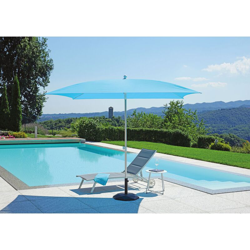 Ombrellone da giardino quadrato Made in Italy in Alluminio 2,5 x 2,5 metri Azzurro características
