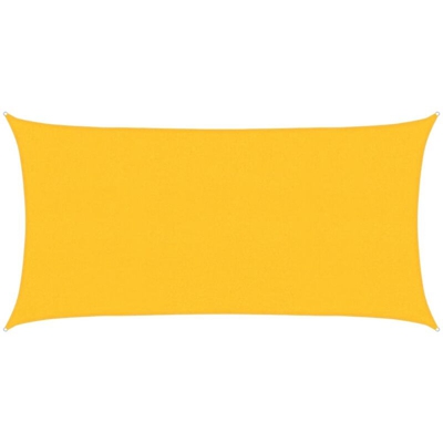 Vela Parasole 160 g/m² Gialla 2,5x4,5 m in HDPE - Giallo - Vidaxl