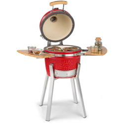 Klarstein - Princesize Pro barbecue Kamado 13' (33cm) termometro fianchi rosso características