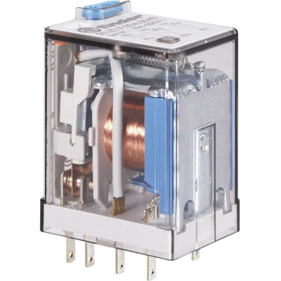 Finder 55.34.9.006.0040 Relè ad innesto 6 V/DC 7 A 4 scambi 1 pz.