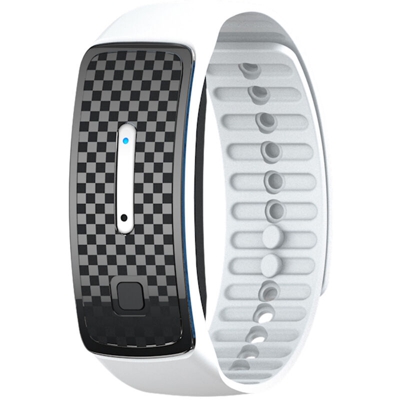 M30 intelligenti ultrasonica della zanzara braccialetto repellente sportiva bianca