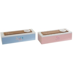 Scatola Decorativa Legno MDF (2 pcs) (24 x 8 x 6.5 cm) - Dkd Home Decor características