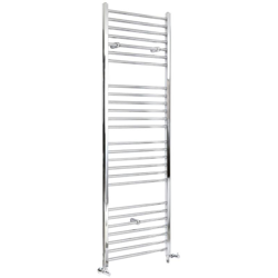 Hudson Reed Kent Scaldasalviette Misto Piatto Moderno - Termoarredo Bagno a Scaletta Cromato - Design Elettrico & Idraulico - 600W - 1800 x 500mm en oferta