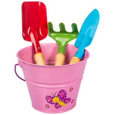 Set attrezzi e secchiello rosa KIDS GARDEN - Stocker