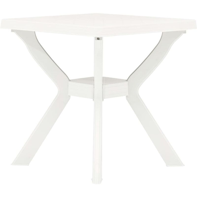 Tavolo da Bistrot 70x70x72 cm in Plastica Bianco - Bianco - Vidaxl