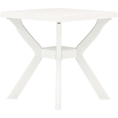 Tavolo da Bistrot 70x70x72 cm in Plastica Bianco - Bianco - Vidaxl