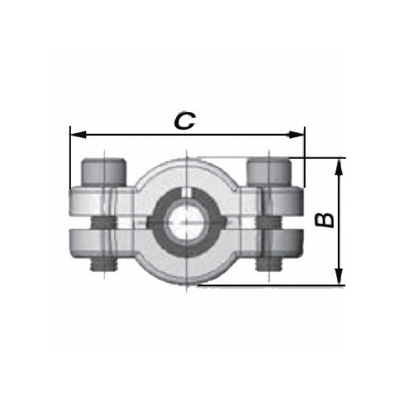 Collier réparation pour acier long DSL 21.3 (1/2') : 01.252.28.01 - Gebo France