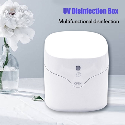 Scatola di disinfezione Sterilizzatore UV portatile portatile a luce ultravioletta 59s Bianco
