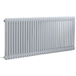 Hudson Reed Regent Radiatore Termoarredo Elettrico di Design Orizzontale - Termosifone Bianco -2 x 33 Colonne - Senza Termostato - 600 x 1505 x 68mm precio