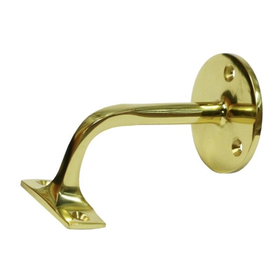 Supporto per ringhiera in ottone lucido a 3 viti