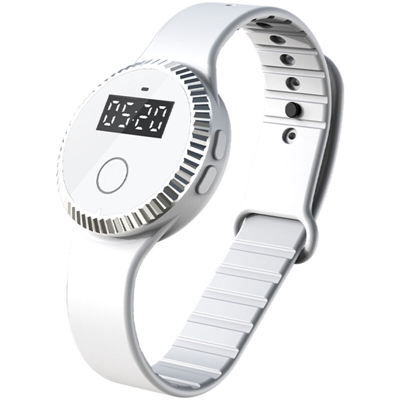 Braccialetto dell'orologio anti-zanzara ad ultrasuoni,bianca