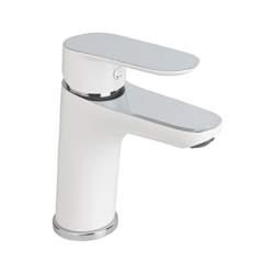 EUROSANIT Miscelatore per lavabo di altezza media Kevon, cromato/bianco en oferta