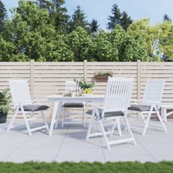 vidaXL Cuscini per Sedie 4 pz Grigi 40x40x7 cm in Tessuto - Grigio en oferta