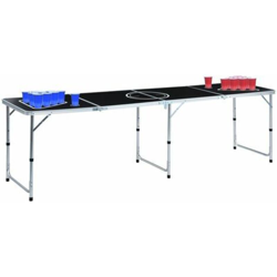 Tavolo da Beer Pong Pieghevole con Tazze e Palline 240 cm - Multicolore - Vidaxl precio