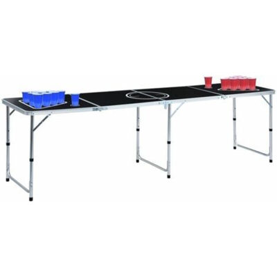 Tavolo da Beer Pong Pieghevole con Tazze e Palline 240 cm - Multicolore - Vidaxl
