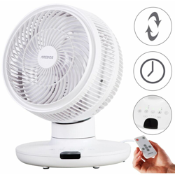 Ventilatore per Circolazione d'aria 3D Rotante Ventilatore da Tavolo 55W - Arebos precio