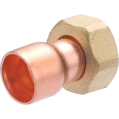 Raccordo in ferro/rame, in 2 pezzi, diritto, con dado prigioniero, ø16, F15x21 NOYON & THIEBAULT