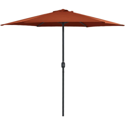 Ombrellone da Esterni con Palo in Alluminio 270x246 cm Terracotta - Rosso - Vidaxl en oferta