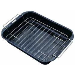 Lgvshopping - Teglia da Forno con Bordi Alti Rostiera con Griglia 38x28 xm Antiaderente características