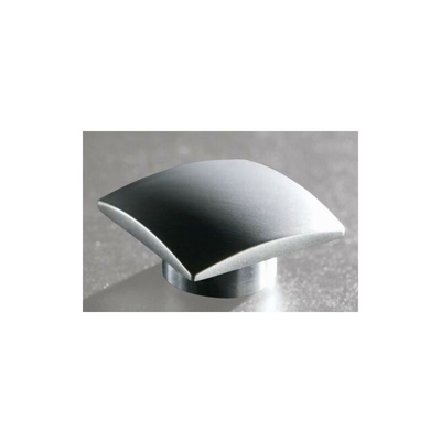 Pomello Quadrato 30Mm. Alluminio Satinato. 42002As