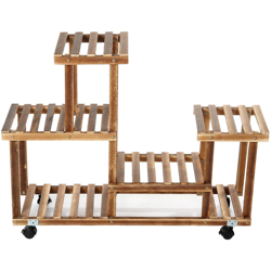 Insma - Espositore per scaffali per vasi da fiori con decorazione da interni a più strati (G4 con ruota) en oferta