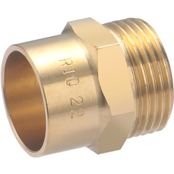 Nipplo in ferro/rame, maschio, ø22, M20x27 - Noyon&thiebault precio