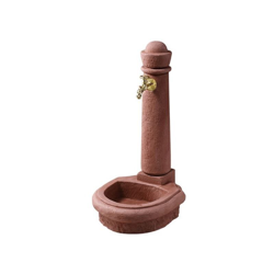 Fontana da giardino imitazione pietra naturale rossastra en oferta