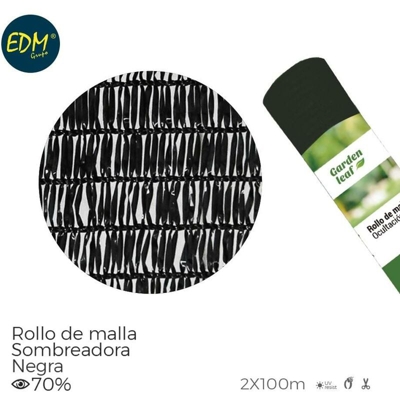 Rotolo di maglia nera 70% 2x100mts