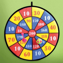 Bakaji - Gioco Tirassegno Tiro al Bersaglio Soft con Freccette e Palline a Strappo 36cm en oferta