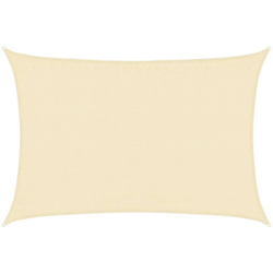 vidaXL Vela Parasole 160 g/m² Crema 3,5x4,5 m in HDPE - crema en oferta