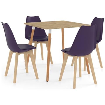 Set Da Pranzo 5 Pz Viola Scuro