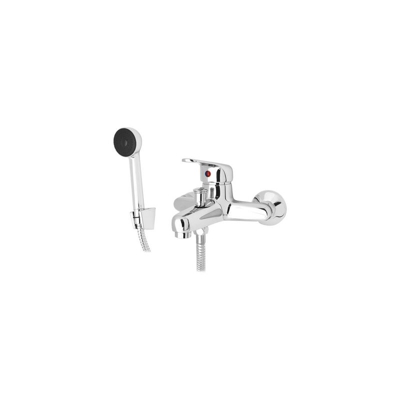 MONOCOMANDO VASCA CON DUPLEX SERIE ROMBO Cromo