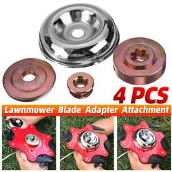 Drillpro - 6 lame in acciaio testa tosaerba 4 pack adattatore testa tagliaerba attrezzo da giardinaggio attrezzi da giardino decespugliatore lama del en oferta