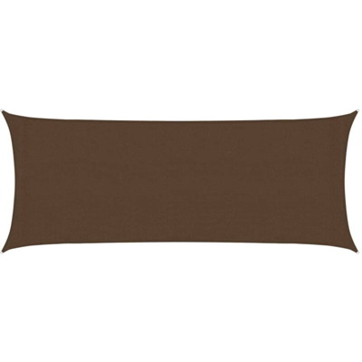 Vela Parasole 160 g/m² Marrone 2x4,5 m in HDPE - Marrone - Vidaxl
